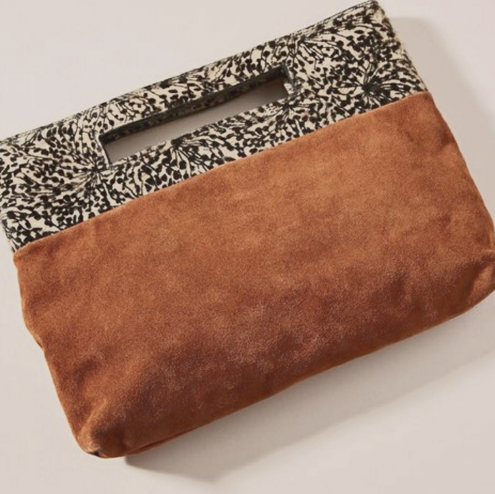 Anthropologie Tara Textured Clutch